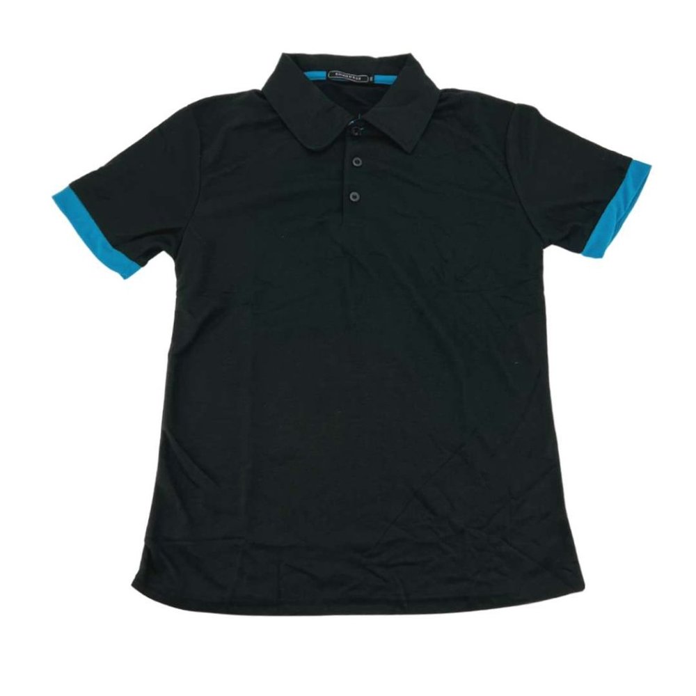SIIMHWRSS | Men's Short Sleeve Polo Shirt | Black | Various Sizes